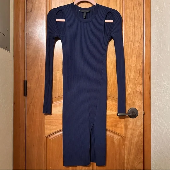 bcbg navy blue dress BCBG MAXAZRIA Womens Navy Blue Dress Size 8